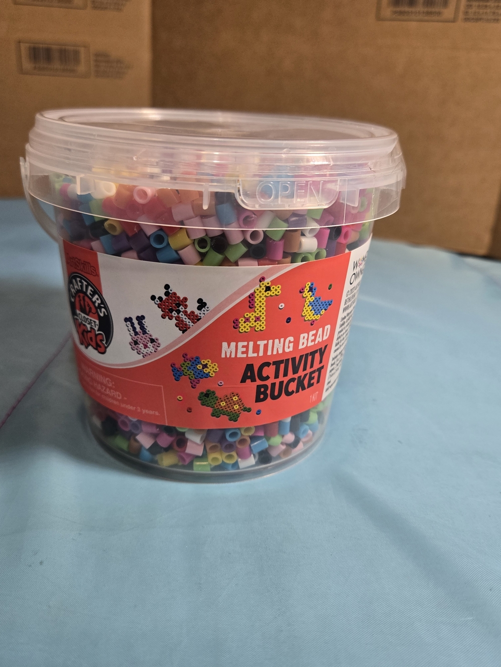 Essentials Melting Bead Activity Bucket - Pastel Multicolor